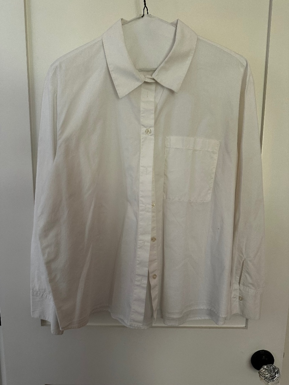 Classic White Button-Down Shirt